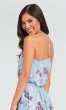 Chiffon Floral-Print Bridesmaid Dress by KL-200051