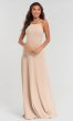 Long Bridesmaid Dress with Strappy Open Back KL-200062