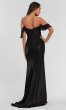 Off-the-Shoulder Metallic Bridesmaid Dress KL-200065