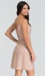 V-Neck Beaded Short Bridesmaid Dress KL-200074