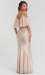 Sequin Long Bridesmaid Dress with Flounce KL-200078