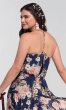 V-Neck Floral-Print Long Bridesmaid Dress KL-200116