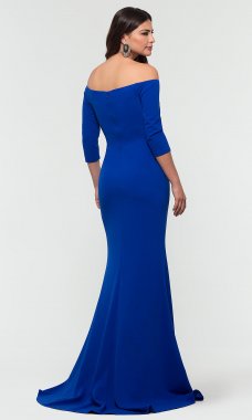 Cobalt Blue Long Bridesmaid Dress KL-200118-v