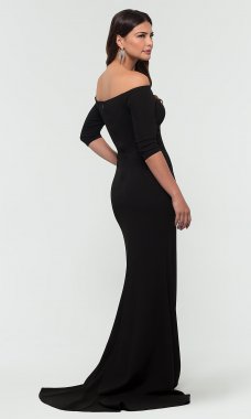 Off-the-Shoulder Long Bridesmaid Dress KL-200118