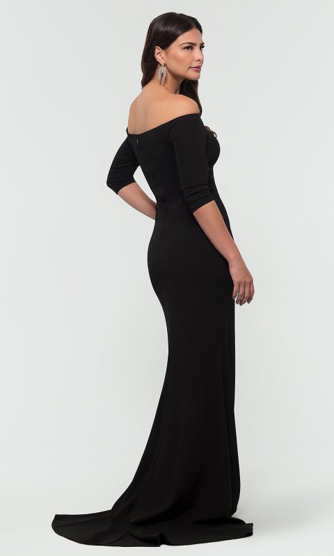 Off-the-Shoulder Long Bridesmaid Dress KL-200118
