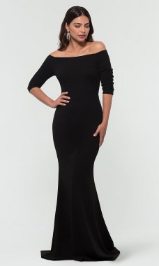 Off-the-Shoulder Long Bridesmaid Dress KL-200118
