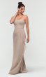 One-Shoulder Long Chiffon Bridesmaid Dress KL-200124