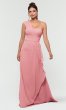 One-Shoulder Long Chiffon Bridesmaid Dress KL-200124