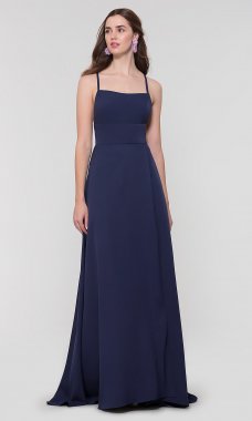 Long Open-Corset-Back Bridesmaid Dress KL-200129