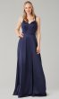 Long Bridesmaid Dress with Crossing Straps KL-200138