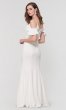 Ruffled-Cold-Shoulder Long Bridesmaid Dress KL-200141