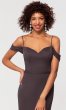 Cold-Shoulder Long Bridesmaid Dress KL-200156-v