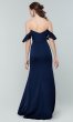 Off-the-Shoulder Long Satin Bridesmaid Dress KL-200171