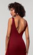 V-Neck Long Faux-Wrap Bridesmaid Dress by KL-200183