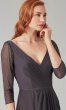 V-Neck Stretch Chiffon Bridesmaid Dress KL-200184-v