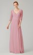 V-Neck Stretch Chiffon Bridesmaid Dress KL-200184-v