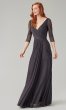 V-Neck Stretch Chiffon Bridesmaid Dress KL-200184-v