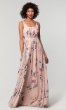 Floral-Print Mauve Rose Bridesmaid Dress by KL-200186