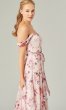 Print Off-the-Shoulder Bridesmaid Dress by KL-200188