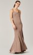 Long Bridesmaid Dress with Embroidered Train KL-200191