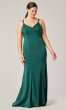 Long Bridesmaid Dress with Embroidered Train KL-200191