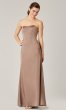 Corset-Back Strapless Bridesmaid Dress by KL-200193