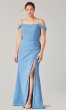 Cold-Shoulder Chiffon Bridesmaid Dress KL-200194