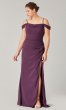 Cold-Shoulder Chiffon Bridesmaid Dress KL-200194