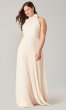 Long High-Neck Halter Bridesmaid Dress by KL-200197