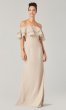 Long Strapless Bridesmaid Dress with Ruffles KL-200198