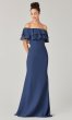 Long Strapless Bridesmaid Dress with Ruffles KL-200198