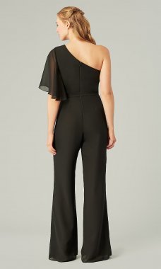 One-Shoulder Long Bridesmaid Jumpsuit KL-200199