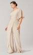 One-Shoulder Long Bridesmaid Jumpsuit KL-200199