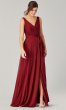 Long V-Neck Bridesmaid Dress KL-200200