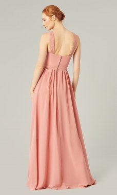 Long Chiffon High-Neck Bridesmaid Dress by KL-200201