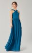 Long Chiffon High-Neck Bridesmaid Dress by KL-200201