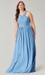 Long Chiffon High-Neck Bridesmaid Dress by KL-200201