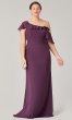 Long One-Shoulder Chiffon Bridesmaid Dress KL-200203