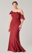 Long One-Shoulder Chiffon Bridesmaid Dress KL-200203