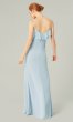 Long V-Neck Bridesmaid Dress with Ruffles KL-200206