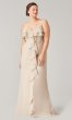 Long V-Neck Bridesmaid Dress with Ruffles KL-200206