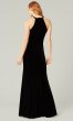 Pink Quartz Long Velvet Bridesmaid Dress by KL-200209q
