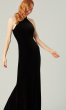 Pink Quartz Long Velvet Bridesmaid Dress by KL-200209q