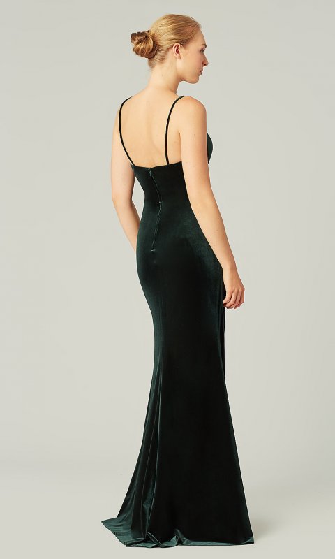 Long Emerald Green Bridesmaid Dress by KL-200211e