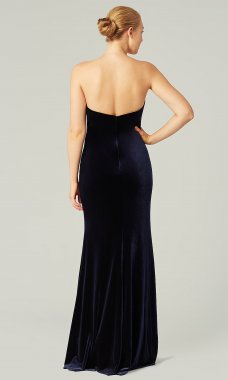 Sapphire Long Strapless Bridesmaid Dress by KL-200214s