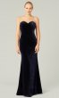 Sapphire Long Strapless Bridesmaid Dress by KL-200214s