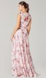 Floral Print Long Bridesmaid Dress KL-200217