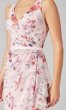 Floral Print Long V-Neck Bridesmaid Dress KL-200218
