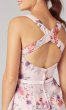 Floral Print Long V-Neck Bridesmaid Dress KL-200218