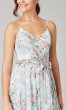 Floral Print Long V-Neck Bridesmaid Dress KL-200223
